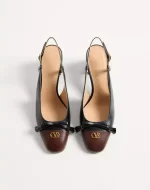 Valentino Valet Du Roi Kidskin Slingback Pumps 60Mm - Image 5
